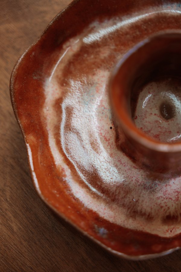 Castiçal de Cerâmica Artesanal Botão