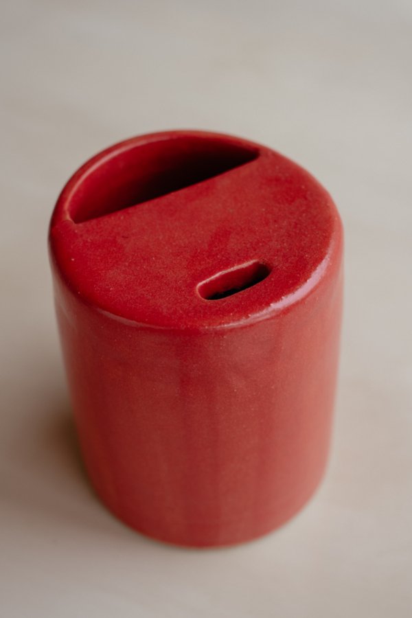 Copo Americano de Cerâmica Vermelho